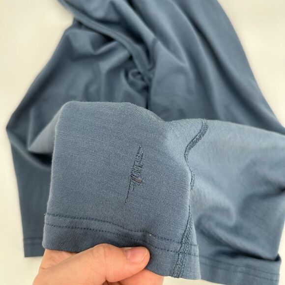 Smartwool Men’s Merino Wool Blue Quarter Zip Size M-XL Flawed - Picture 5 of 10